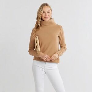 Dudley Stephens Park Slope Fleece Sweater Camel XS